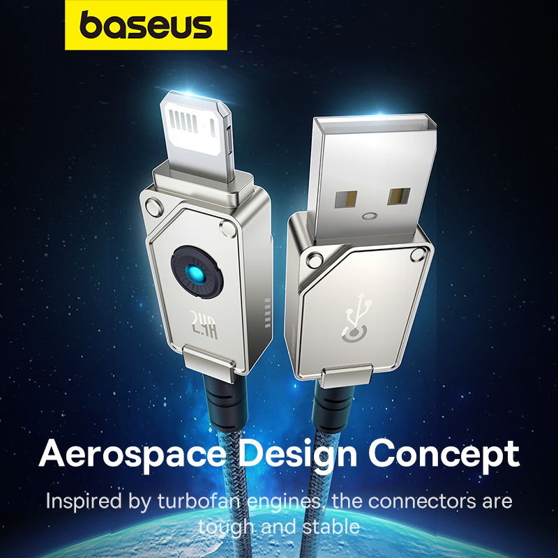Cáp sạc nhanh Baseus Unbreakable Series USB to Lightning 2.4A (Fast Charging Data Cable) P10355802111-00