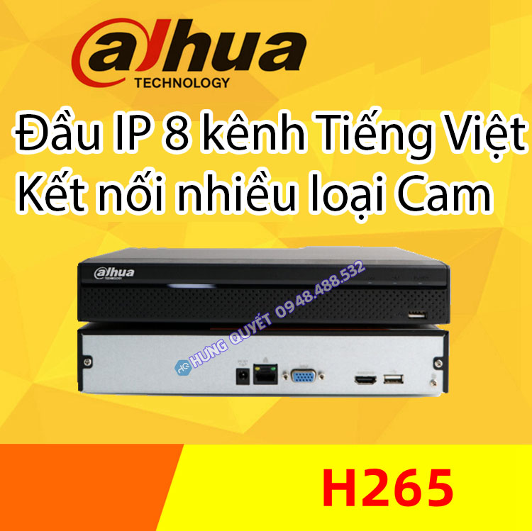 Đầu ghi hình 8 kênh IP Dahua Dahua 2108 HS Dahua 4108 HD Hàng Nhập khẩu