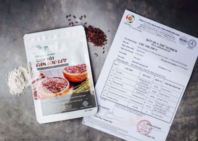 Tinh bột cám gạo lứt TT handmade 100g (bột đắp mặt nạ, bột rửa mặt kiềm dầu)