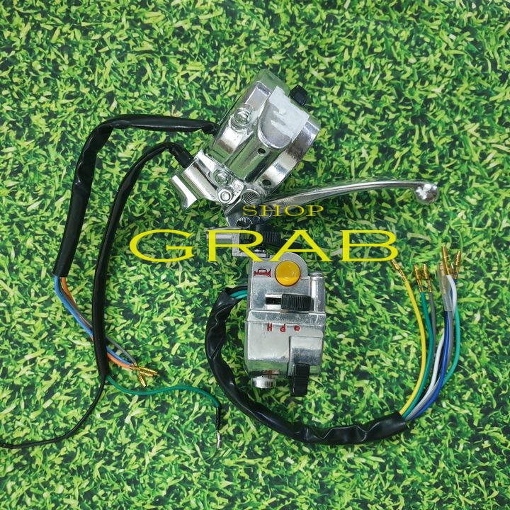 Bộ cùm công tắc xe CUB 82 (2 bên) - không đề