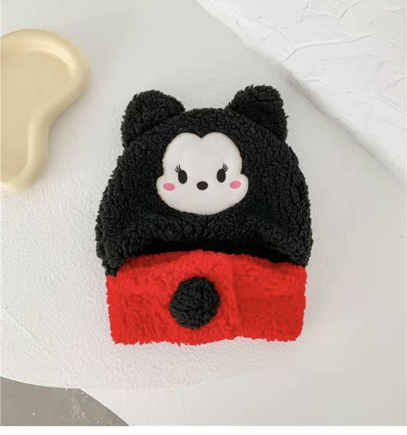 Mũ len lông cừu liền khăn hoạt hình dễ thương Mimi Kids cho bé (2-8y)