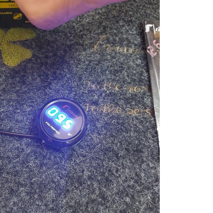 Đồng hồ báo vôn xe máy tròn Rizoma