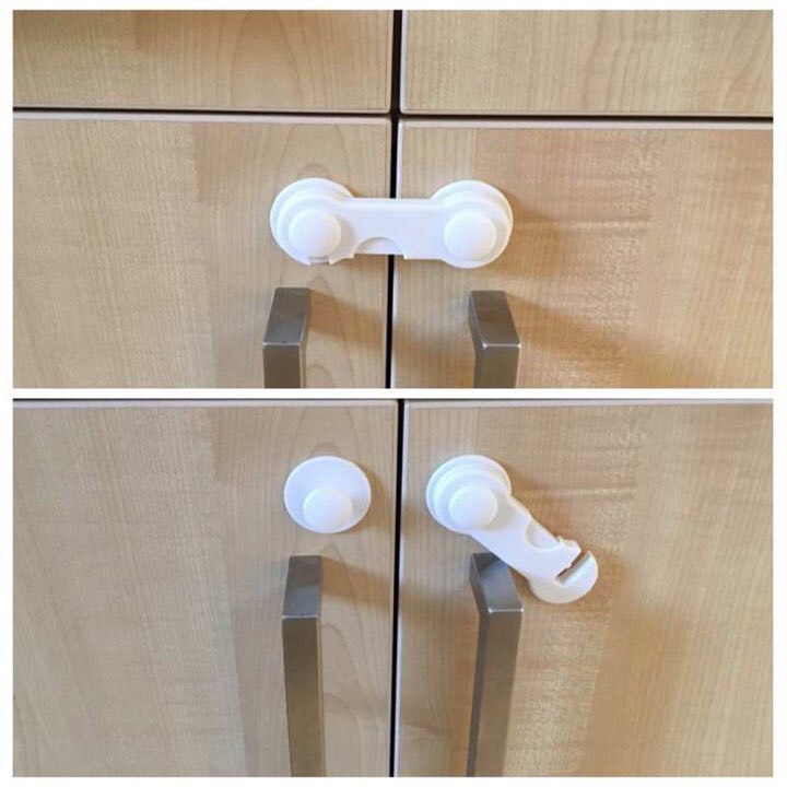 Chốt khoá tủ lạnh, đai cài tủ an toàn cho bé PAMA STORE AT16