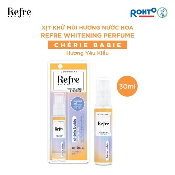 Xịt khử mùi refre hương nước hoa dưỡng trắng vùng nách 30ml