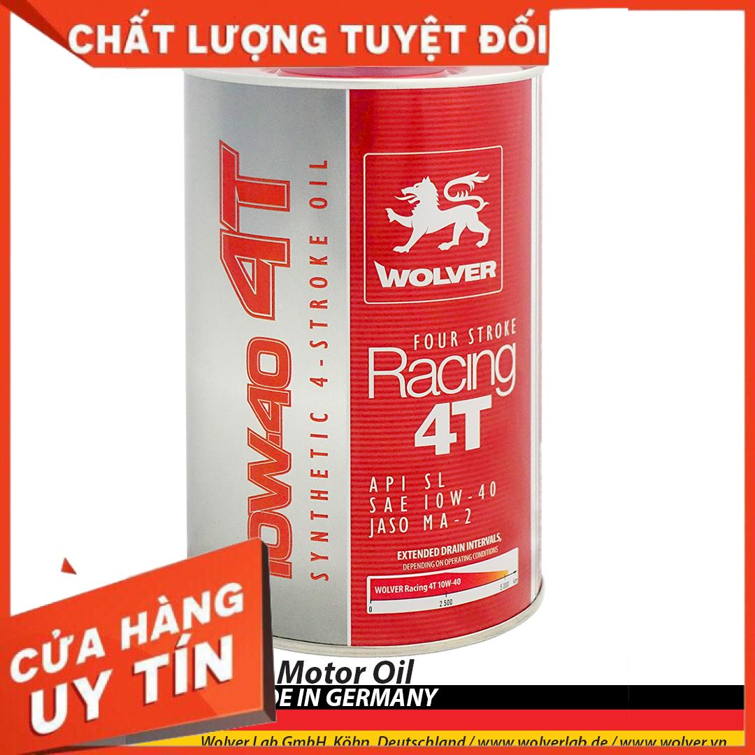 [Ana 102] Nhớt Wolver Racing 4T tổng hợp 10W40, nhớt xe máy/xe côn tay Wolver racing 10W40 giá rẻ khách chọn phân loại theo dung tích xe