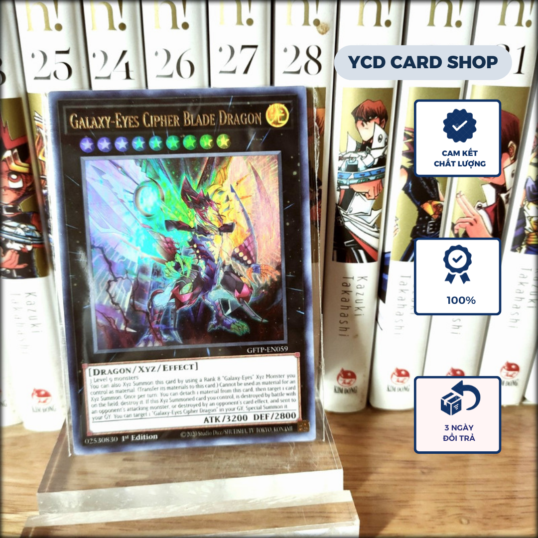 Thẻ bài yugioh chính hãng Galaxy-Eyes Cipher Blade Dragon