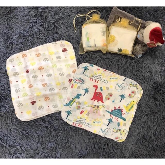 Khăn sợi tre, Set 10 khăn mặt sợi tre Aden Anais