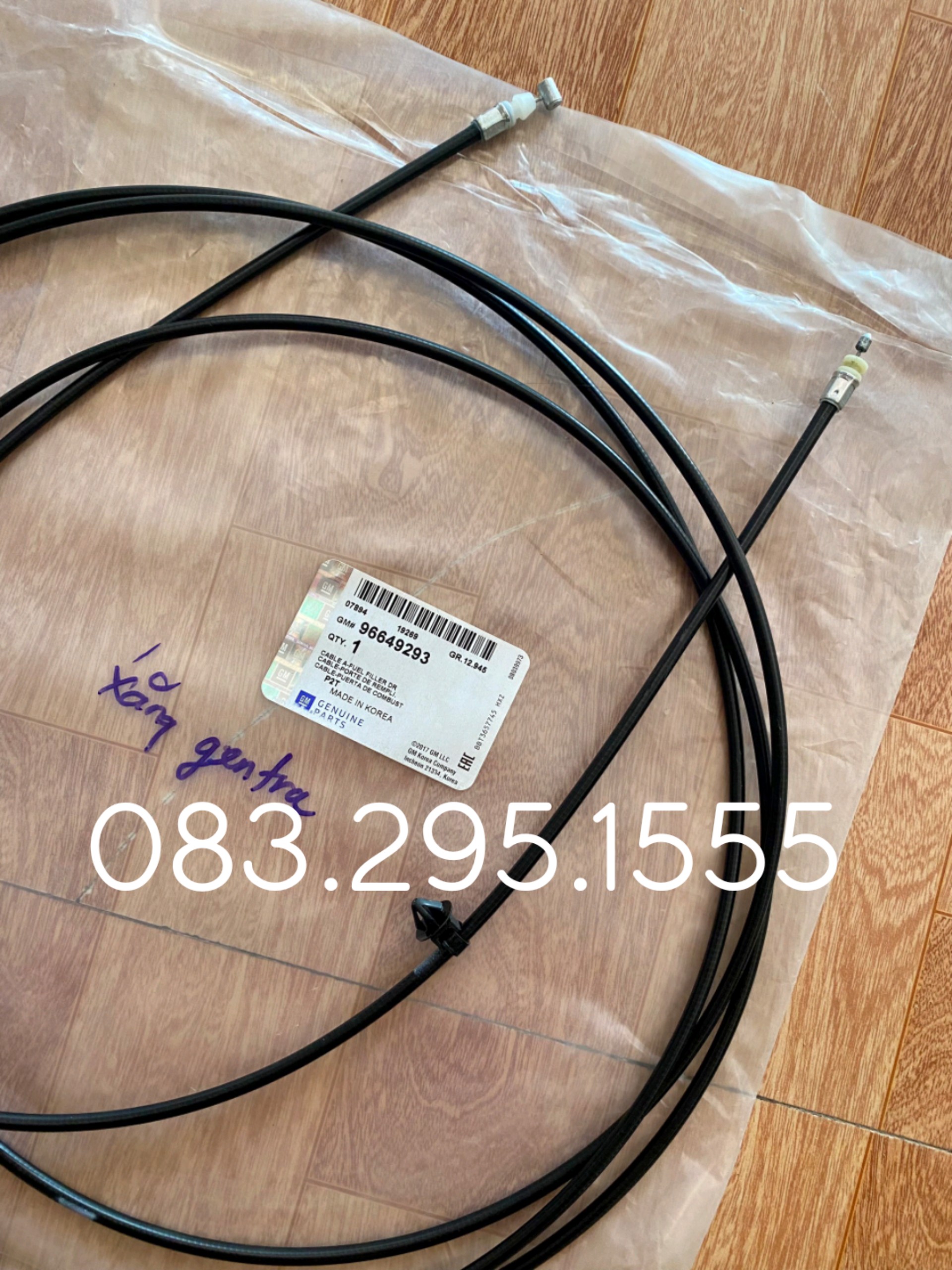 Dây mở nắp bình xăng Gentra ( Xịn , dây giật )