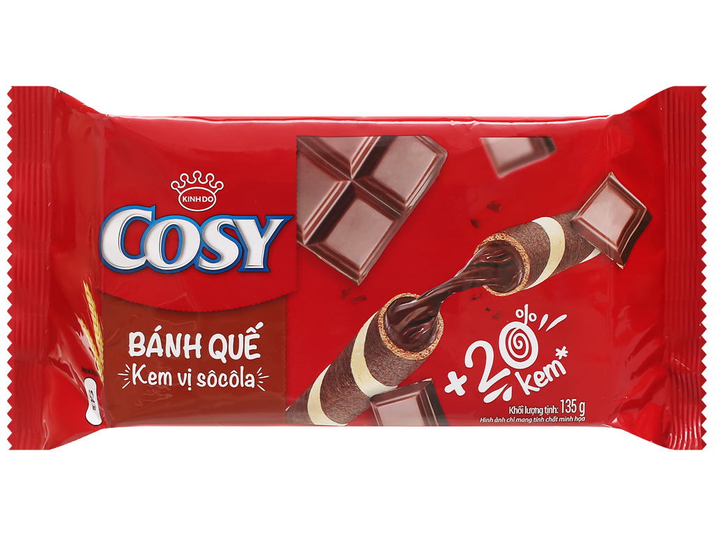 Bánh Quế Cosy 135G - Socola