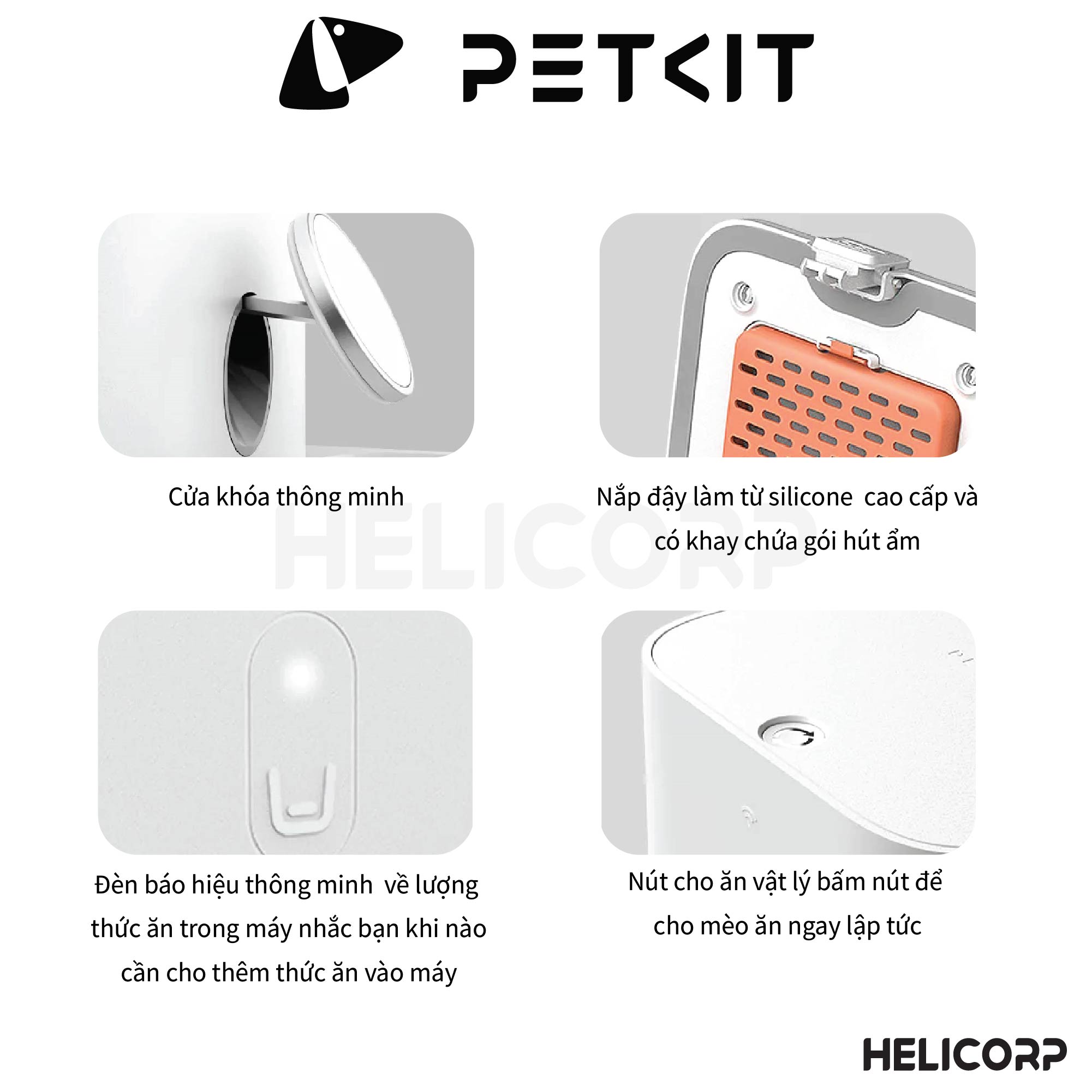 Máy ăn cho chó mèo Petkit Fresh Element Mini Pro - HeLiCorp