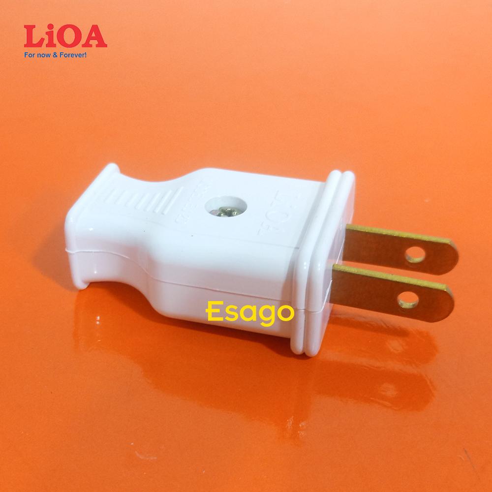 [HCM]Phích cắm điện LiOA 2 chân cắm dẹt