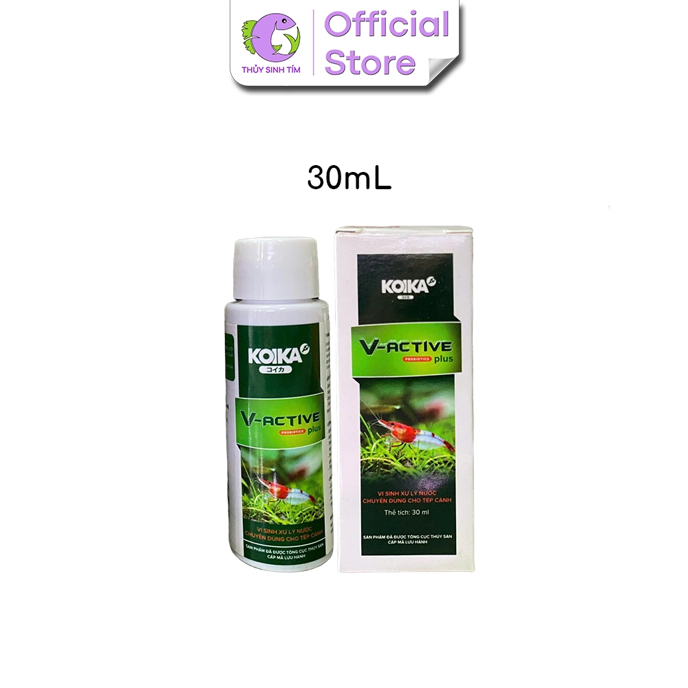 Vi Sinh Tép V-Active Plus (Vi Sinh Xử Lí Nước Chuyên Dùng Cho Tép Cảnh)