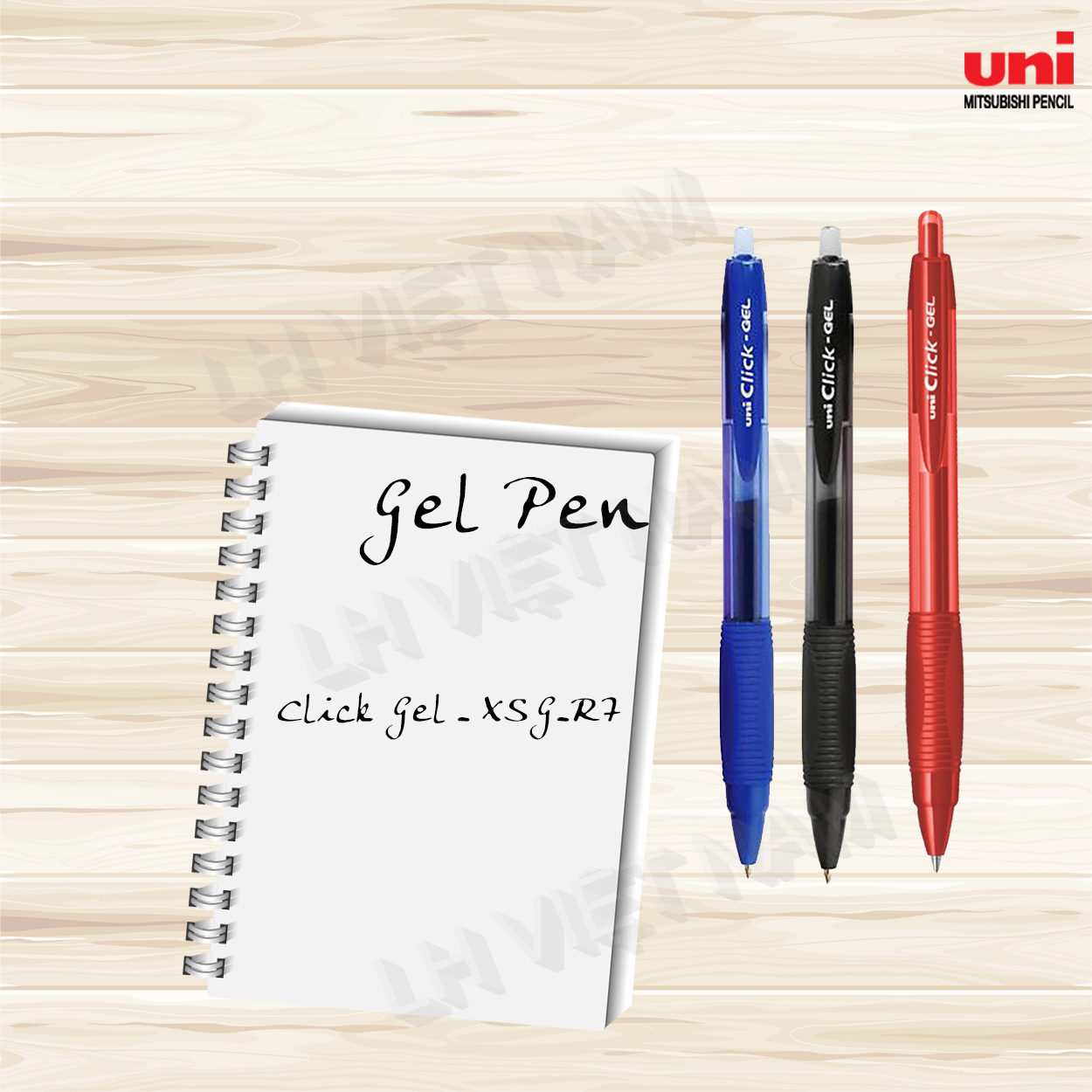 XSG-R7(0.7mm) UNI-BALL Click Gel pen