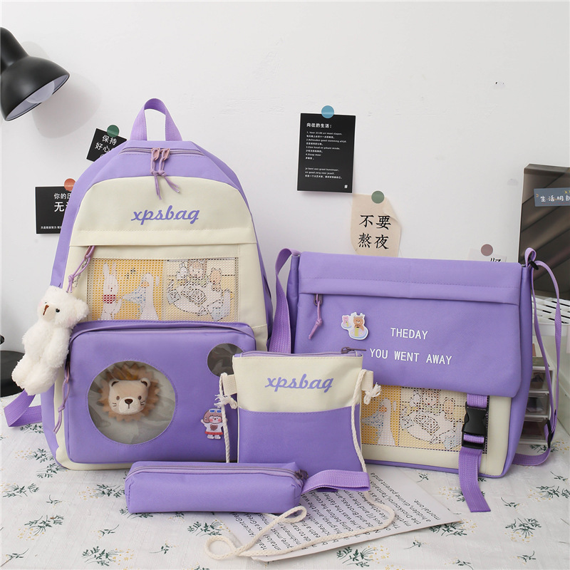 Combo 4 món sư tử nhốt trong cặp cực dễ thương cb88