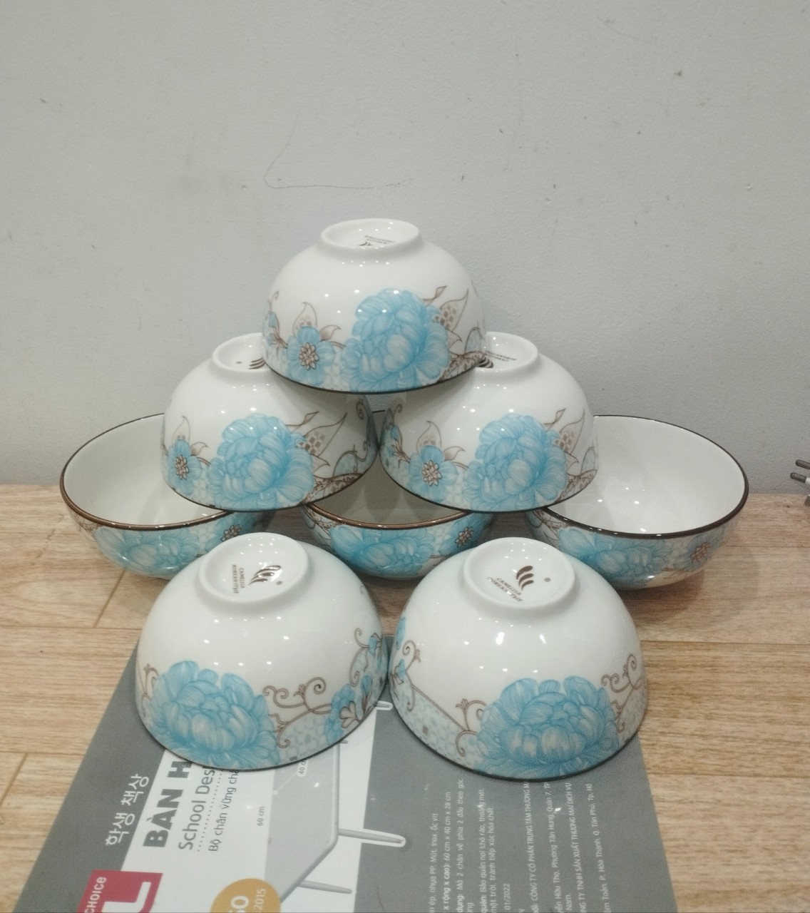 combo 10 chén , 6 chén cơm sứ trắng 11cm
