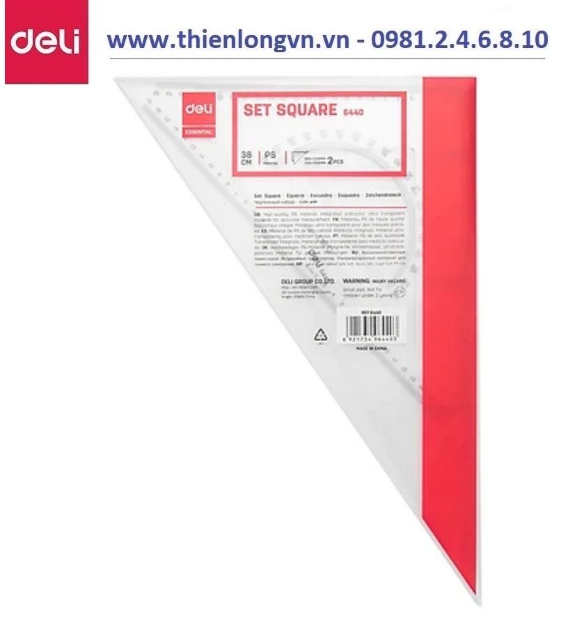 Bộ thước eke deli 6415 / 6420 / 6430 / 6435 / 6440
