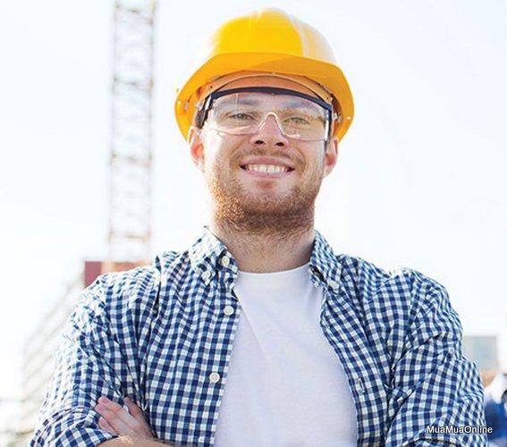 Mắt Kính Bảo Hộ Chống Bụi Chống Gió Dáng Vuông Tròng Trong Suốt