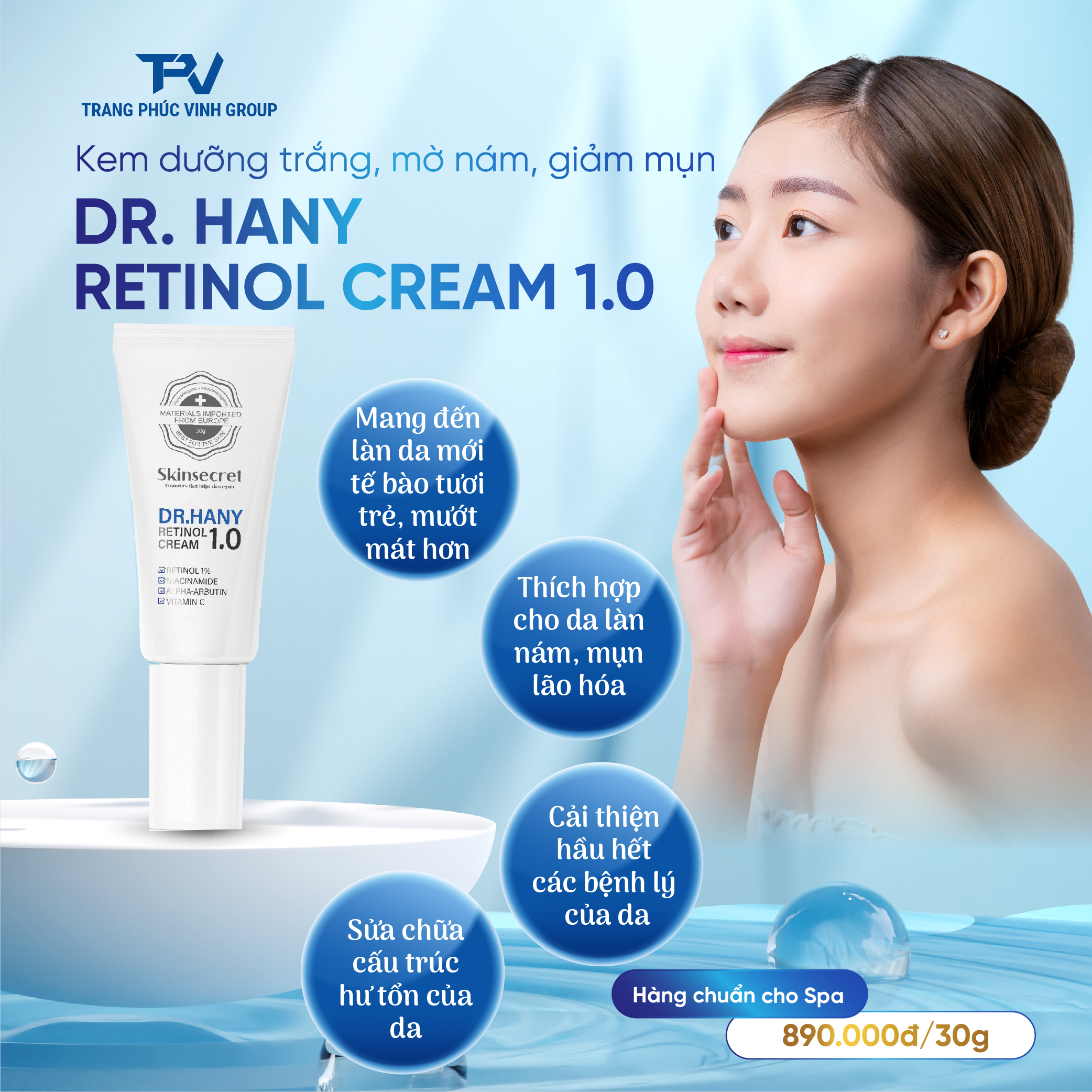 Kem retinol 1% - Dr Hany
