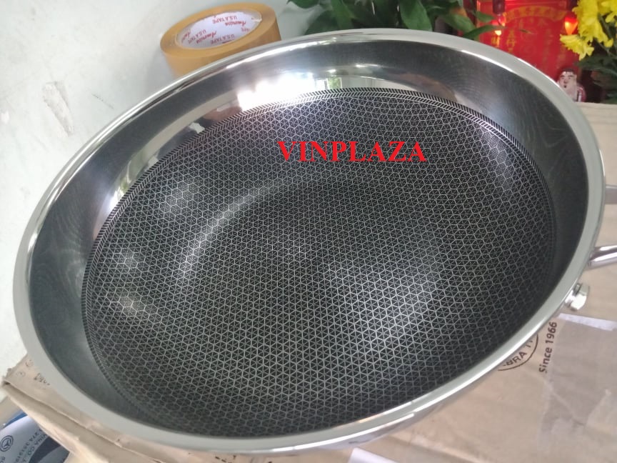 [HCM]Chảo chống dính inox T&K blackcube Hàn Quốc 32cm - BC32