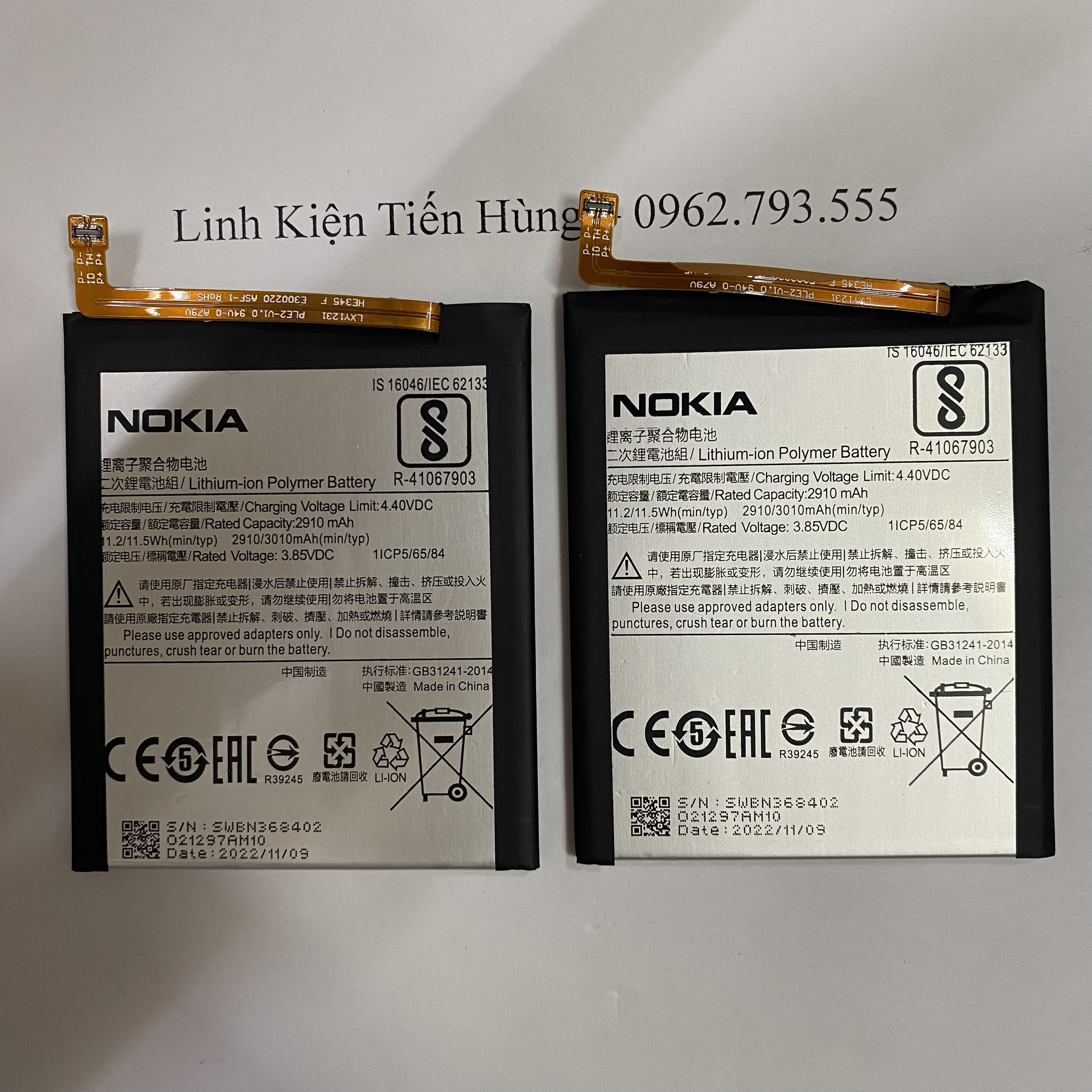 Pin Nokia 5.1 Nokia 6.1 HE345 giao hàng hỏa tốc