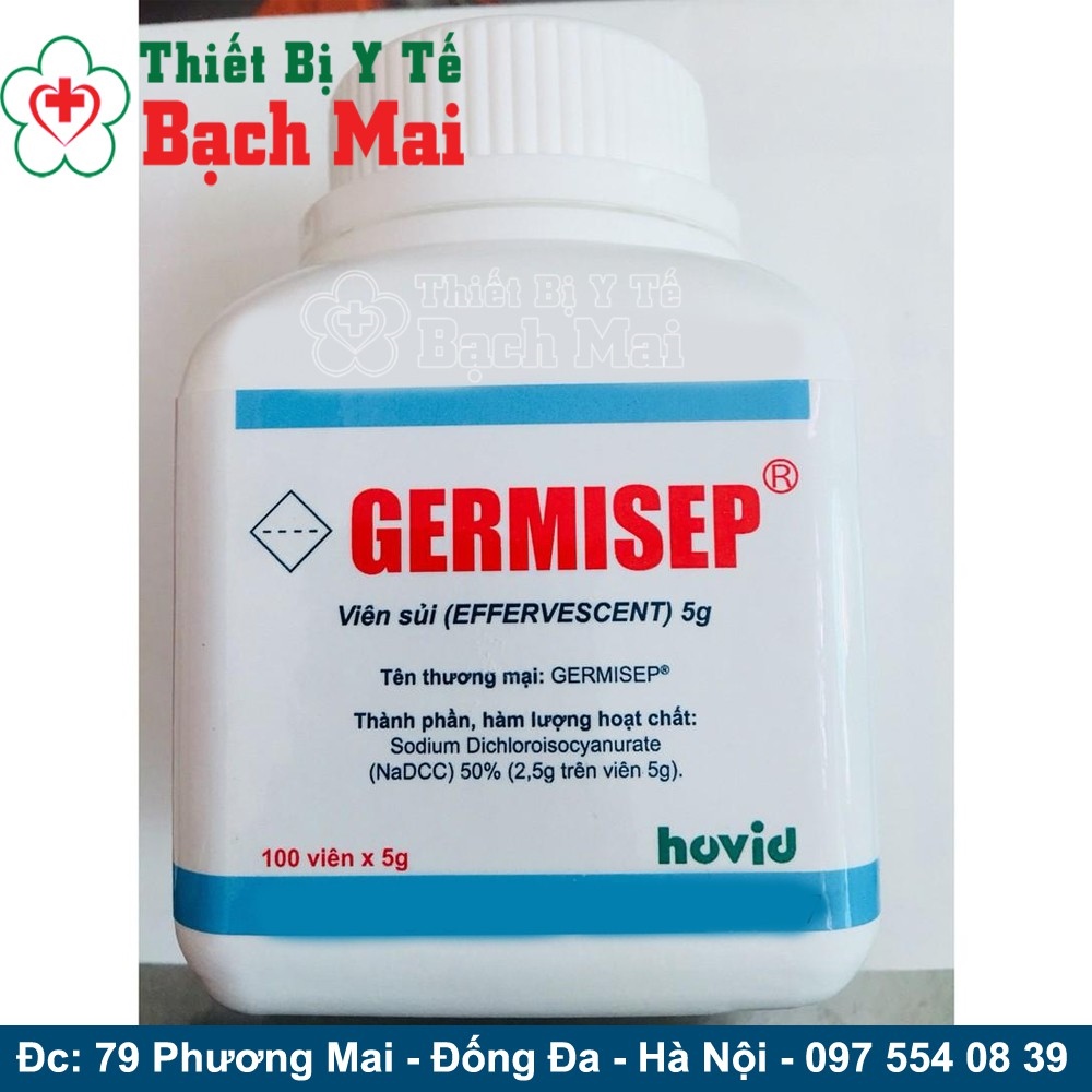 ✽✣✲ [Y Tế Bạch Mai] Viên Ngâm Sát Khuẩn Germisep 2.5 gr