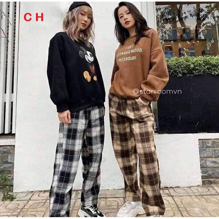 Quần kẻ suông cá tính coh0520