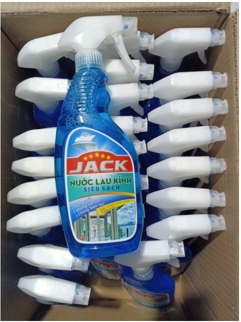 Nước lau kính JACK đa năng siêu sạch - Chai 650ml