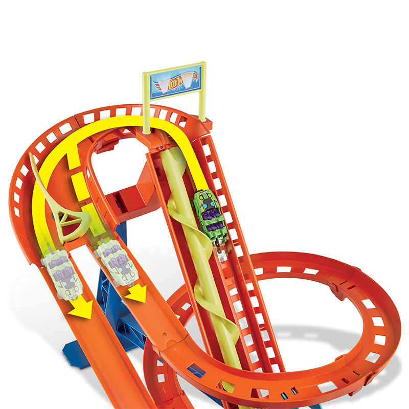 Mô Hình Đồ Chơi Hot Wheels Bộ Tàu Lượn Siêu Tốc HDP04