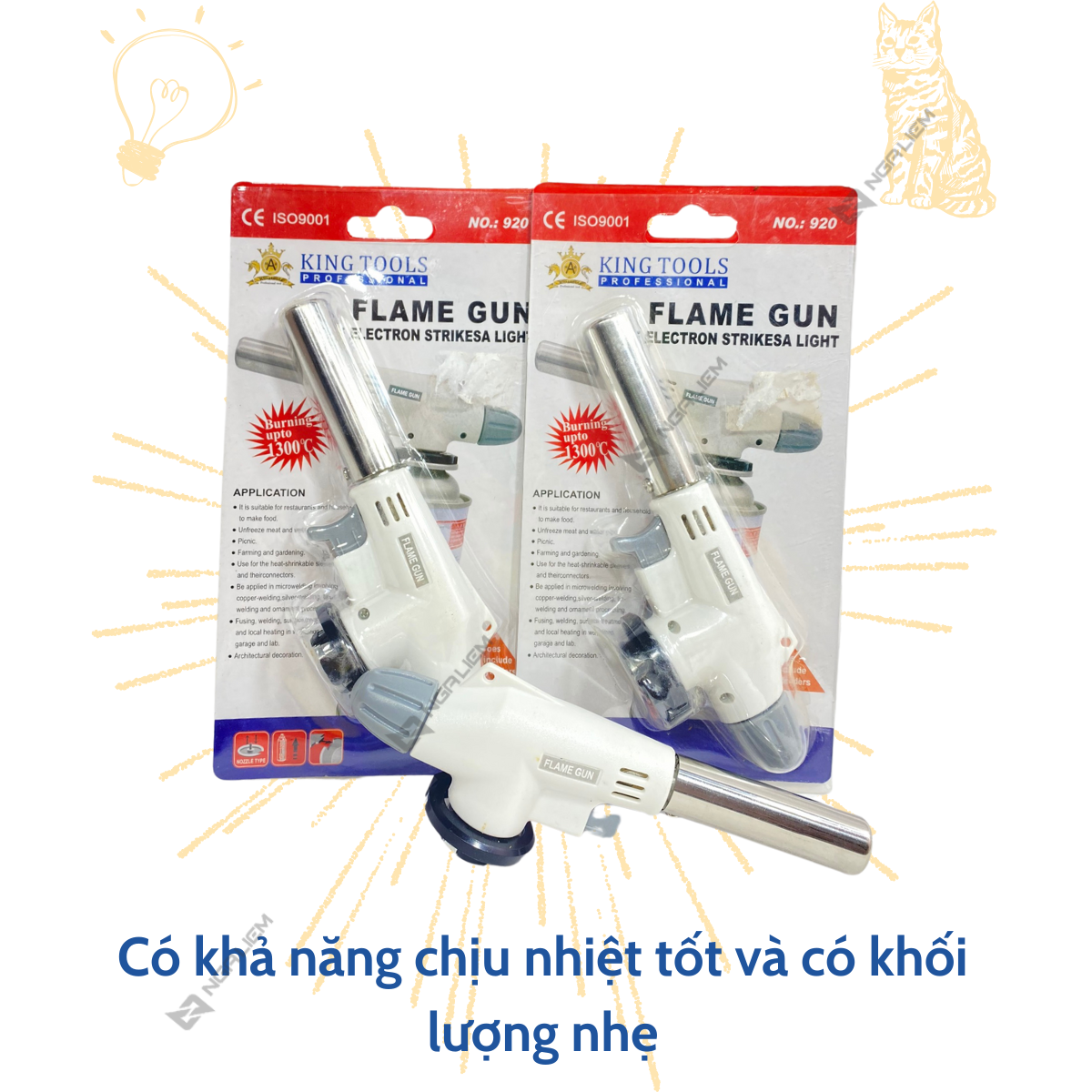 Khò Ga No.920 Trắng Flame King Tools [Hàng Giá Siêu Tốt]