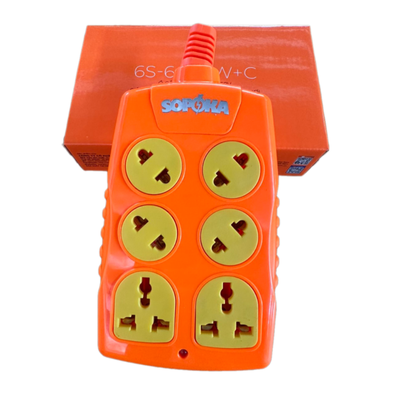 Ổ cắm điện 2lỗ / 3 lỗ / 4 lỗ / 6 lỗ chịu tải 6000W ( không dây ) Sopoka - Điện Việt