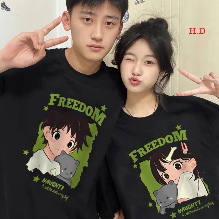 Siêu phẩm áo thun ohong freedom chất su siêu mát, hút mồ hôi, hình in 5d siêu nét siêu xinh - ĐH