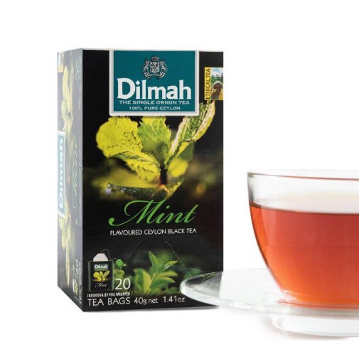 Trà Ceylon Dilmah Bạc Hà Mint 30g hộp (20 túi x 1.5g) TDBH00