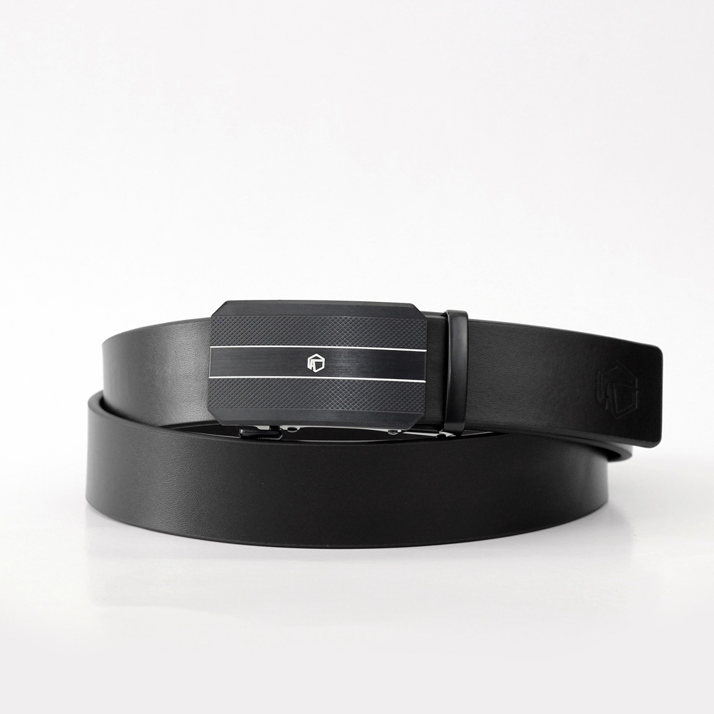 Thắt lưng nam da bò AT Leather SM16 - Đen