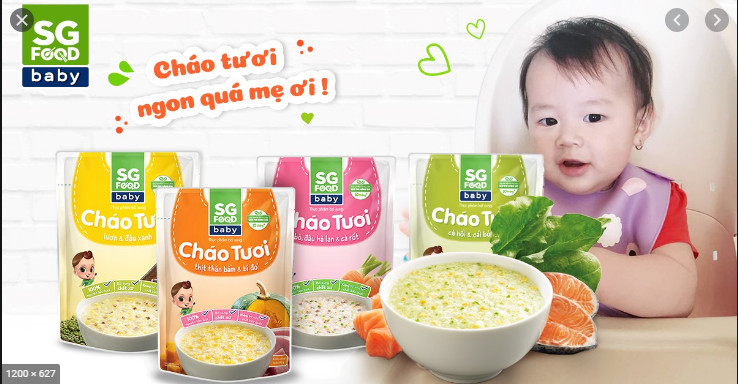 Cháo tươi baby thịt thăn bằm bí đỏ 240g