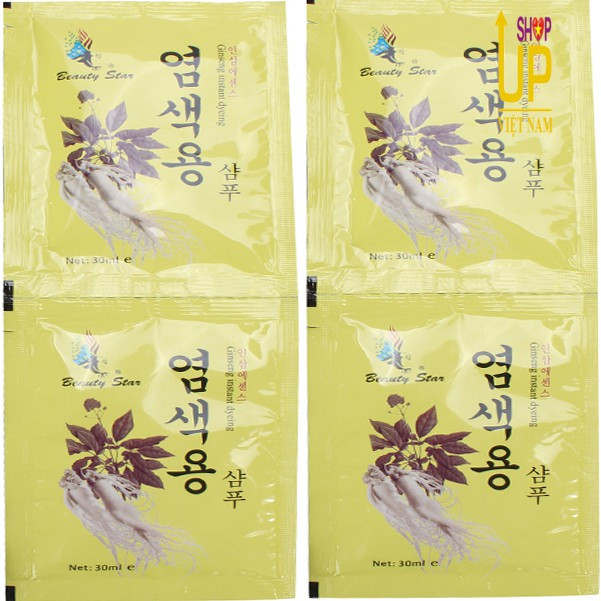 10 GÓI GỘI ĐEN NHÂN SÂM HÀN QUỐC BEAUTY STAR