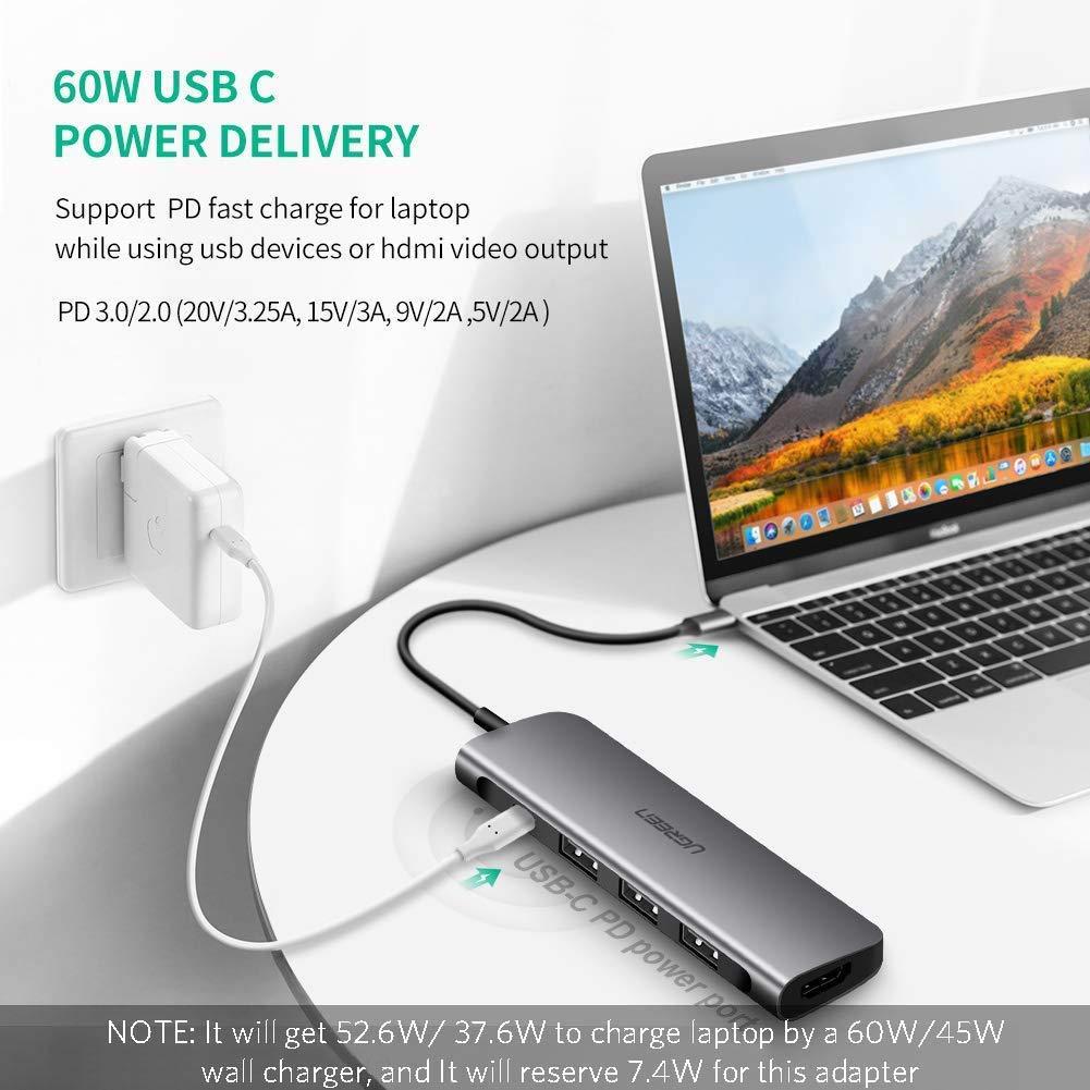 Cáp USB Type C to HDMI, Hub USB 3.0  Ugreen 50209