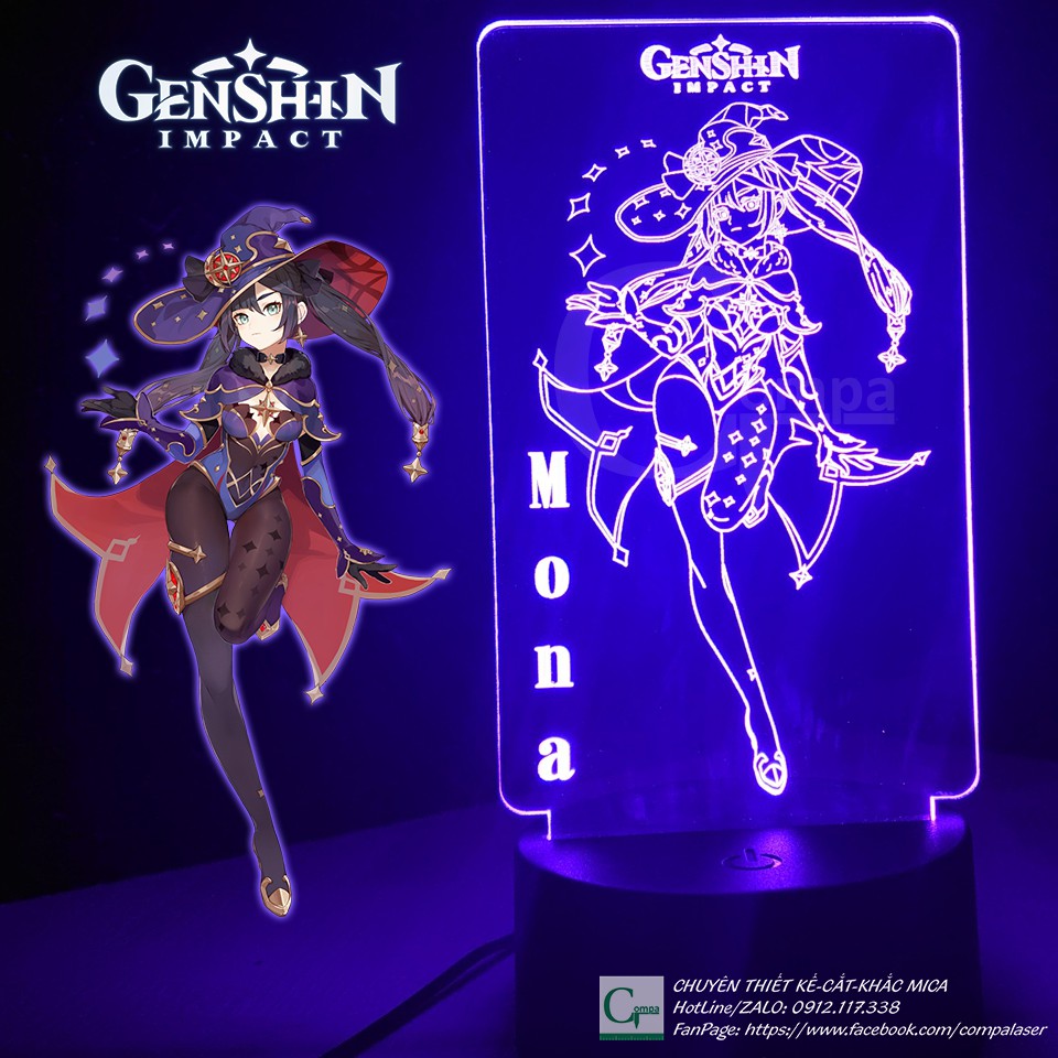 Đèn Ngủ Genshin Impact Mona Type 01
