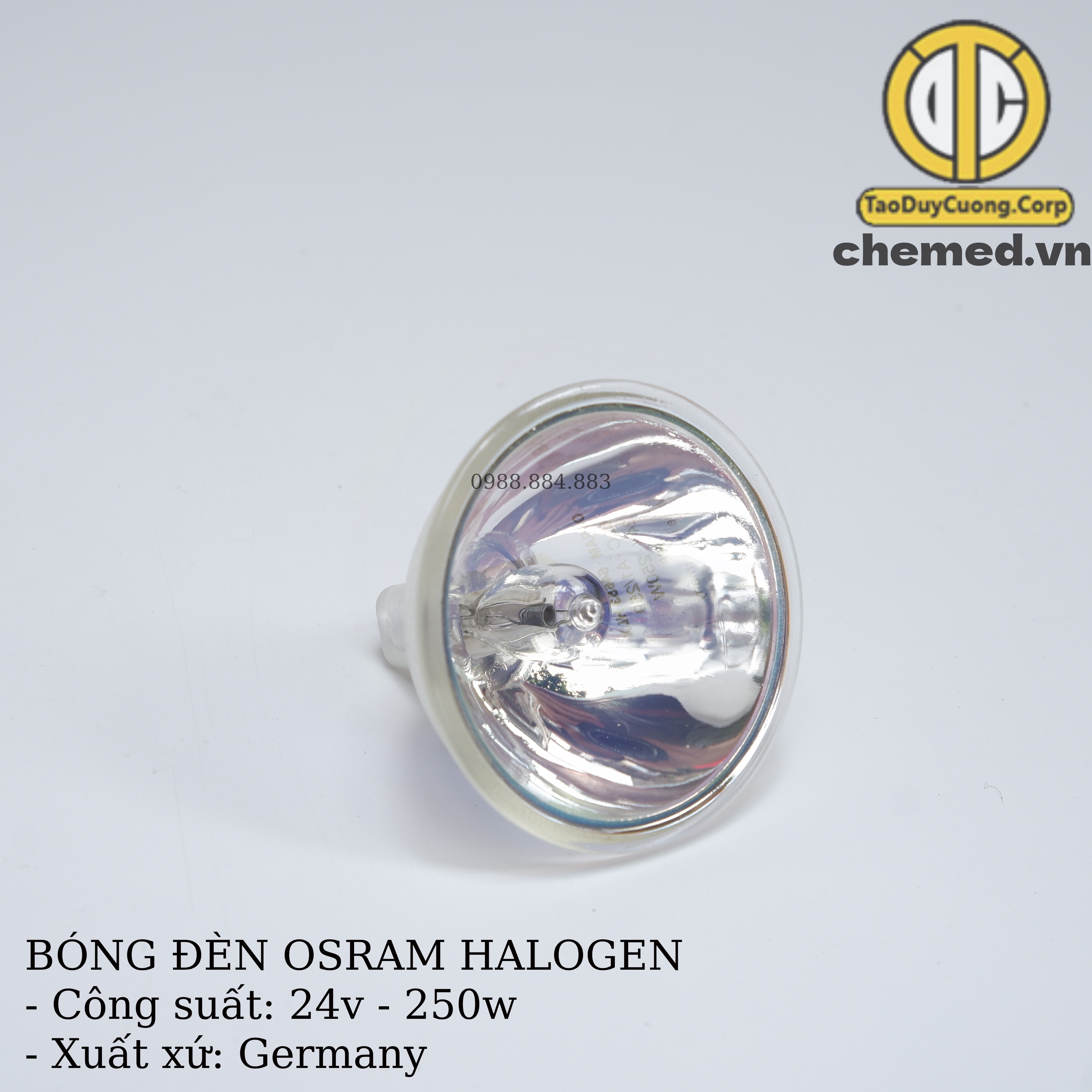 Bóng đèn kính hiển vi, nội soi tai mũi họng osram 24v-250w - germany