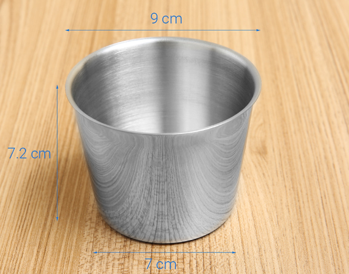 [Giá tốt] Ly làm đá inox, ly làm bánh số 10 Rainy