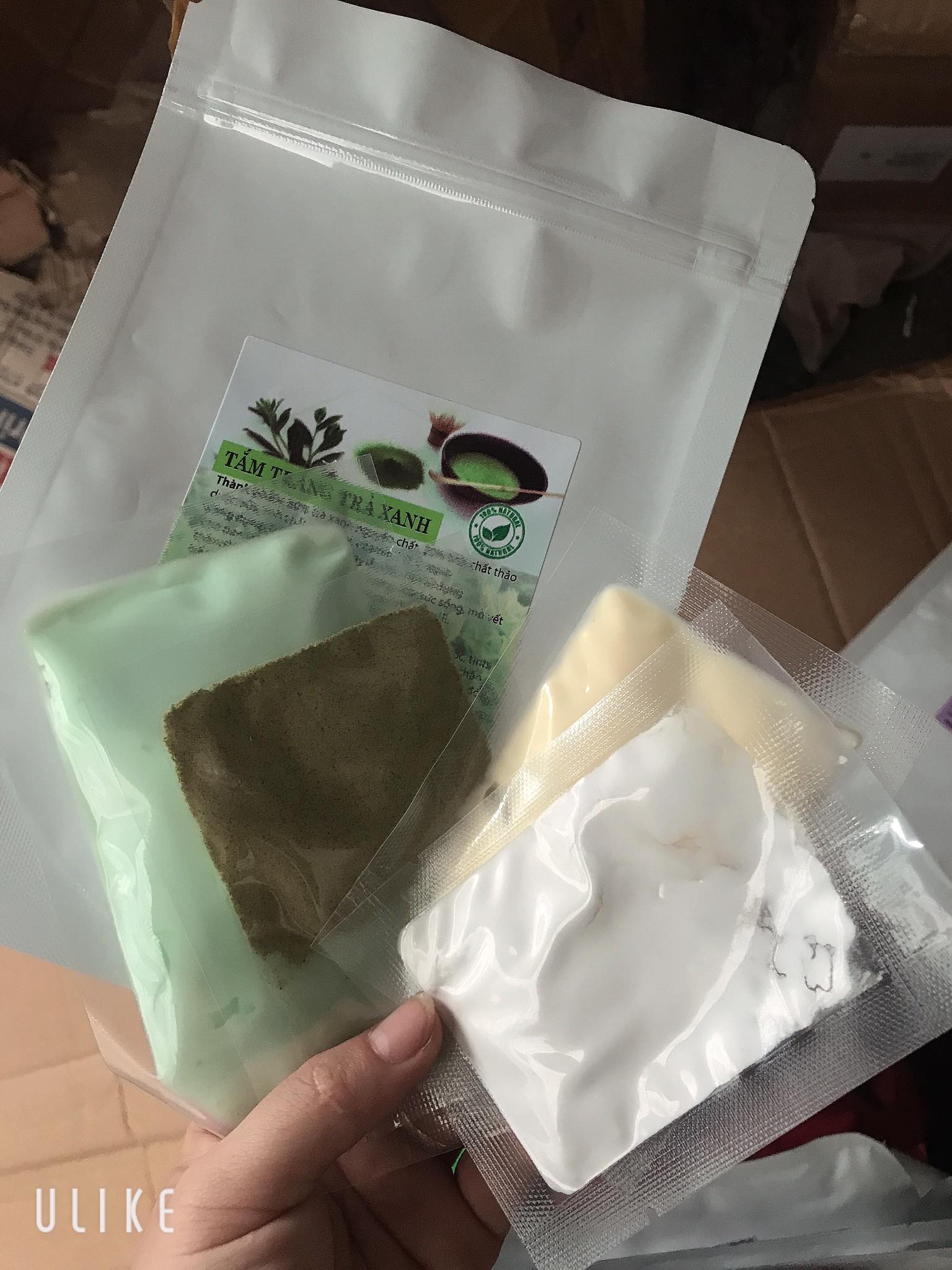 Tắm trắng trà xanh (hàng xịn 4 gói)