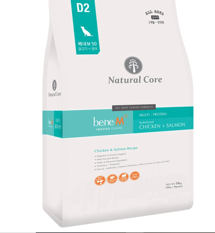 Natural core thức ăn cho chó thịt gà & cá hồi.