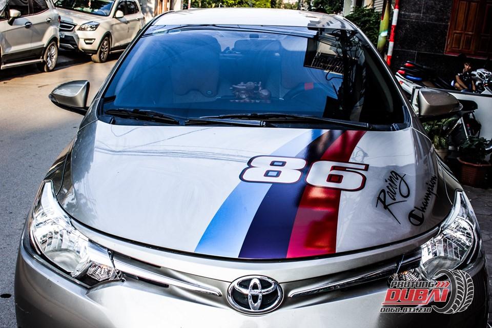 Tem dán sườn xe vios