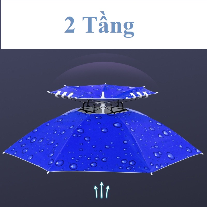 Ô dù đội đầu đa năng