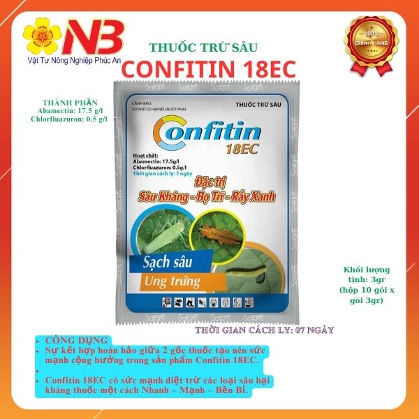 (SÂU) Confitin 18EC - Gói 18ml Saturn