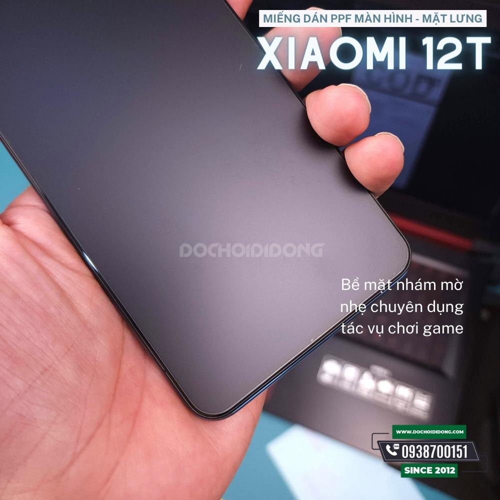 Miếng dán PPF Hydorgen Xiaomi 12T trong, nhám cao cấp