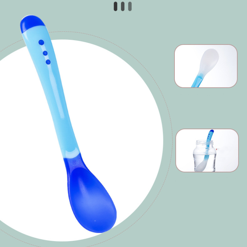 Muỗng Silicon Mềm Cho Bé Ăn Dặm Giúp Bé Ăn Ngoan , Ngon Miệng-HAUSE