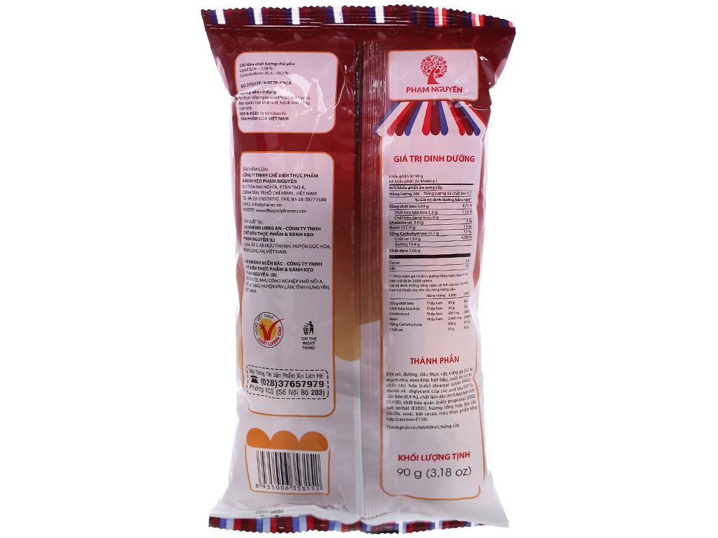 [Siêu thị WinMart] - Bánh mỳ Otto kem socola gói 90g