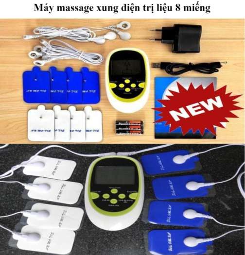 MÁY TRỊ LIỆU - MASSAGE XUNG ĐIỆN - 8 MIẾNG DÁN FULL BOX.
