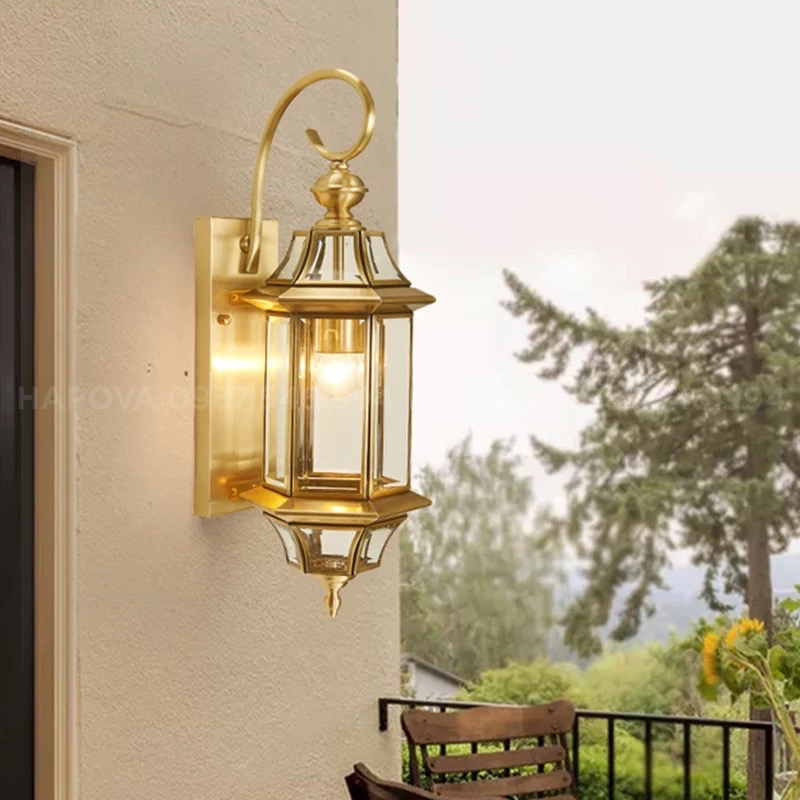 Đèn gắn tường, đèn tường cao cấp bằng ĐỒNG HAPOVA DGT 1001