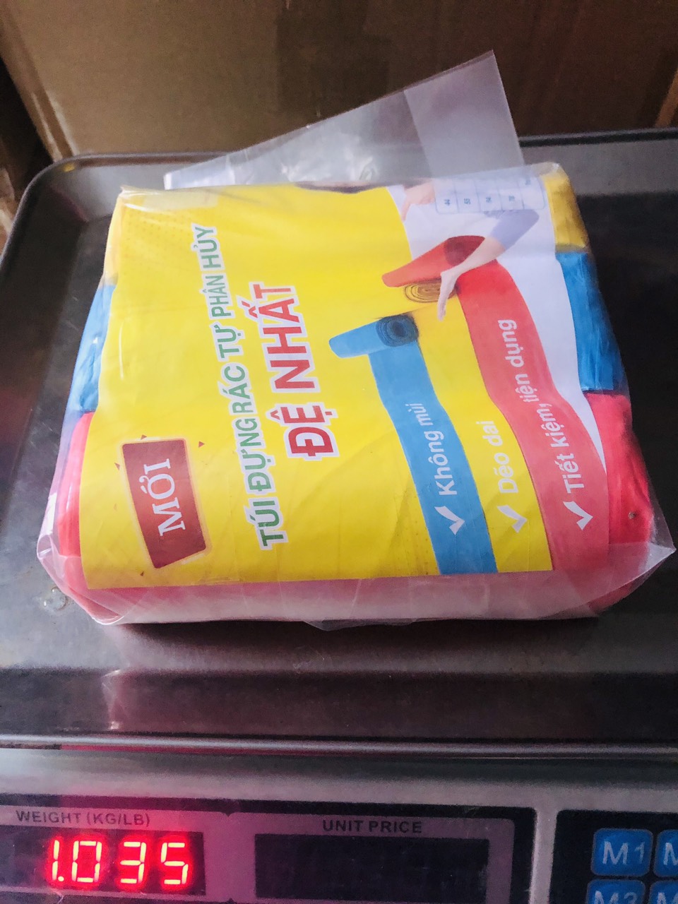 [HCM]SIZE ĐẠI - COMBO 3 CUỘN TÚI RÁC MÀU (1KG/CUỘN)